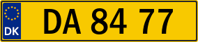 Trailer License Plate